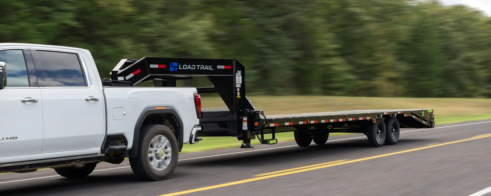 Load Trail dealer — Load Trail trailer in use